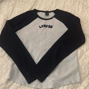 SOLD- Gap Blue Baseball Tee